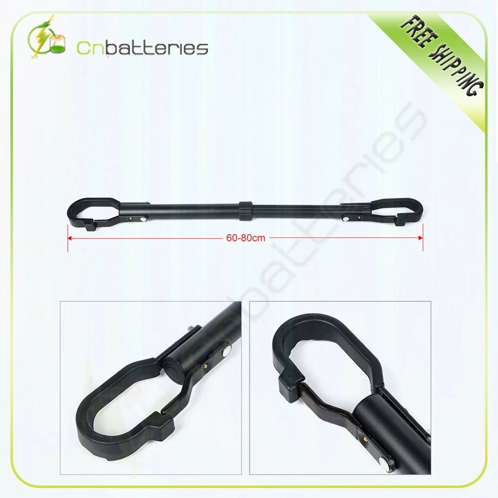 Universal Adjustable Cross Bar Bike Frame Adapter - Black