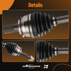 Front Left CV Axle for Chevrolet Malibu, Buick LaCrosse (2016-2019)