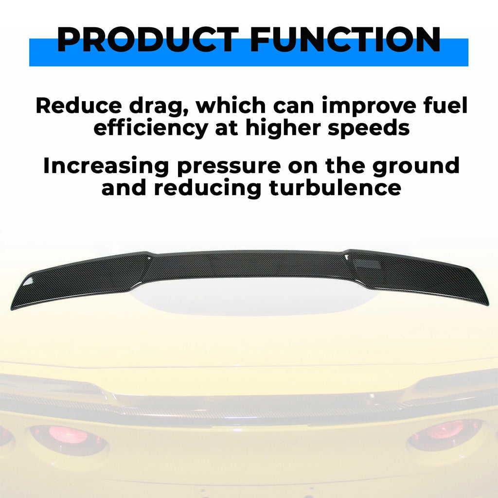 ZR1 Style Carbon Rear Trunk Wing Spoiler & Side Skirts for Corvette C6 (2005–2013)