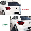 Carbon Look Tail Light Eye Lids Covers for VW Polo Hatchback (2018–2021)