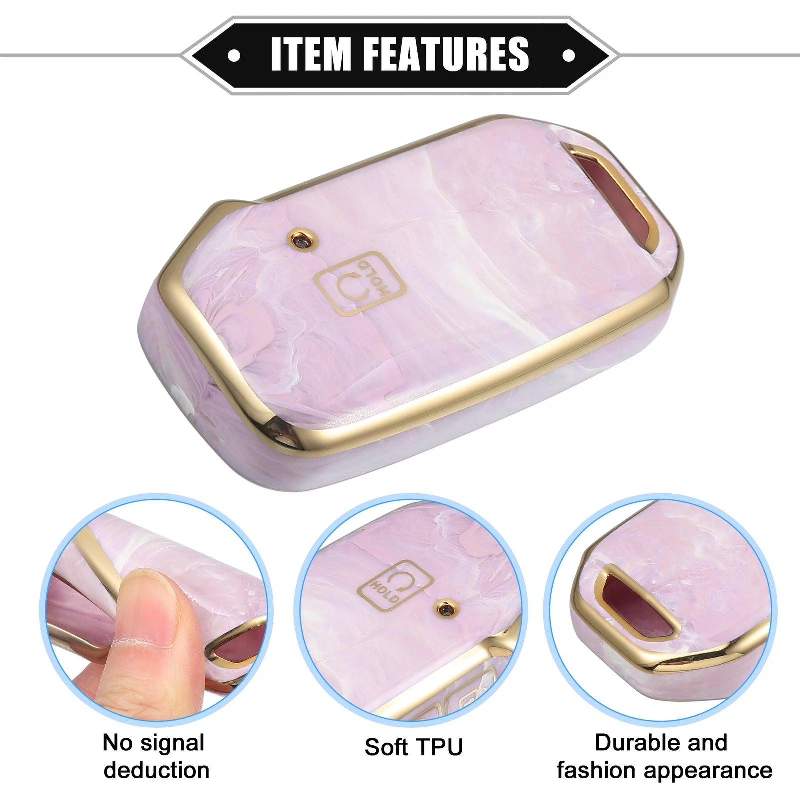 Key Fob Cover for Kia Soul (2020–2022) TPU Protection Pink