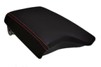 PVC Leather Console Lid Armrest Cover for Ford Ranger (2019–2020) Red Stitch