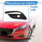 Front Left Fog Light Grill MA1038135/MA1038143 for Mazda 3 (2017–2018)