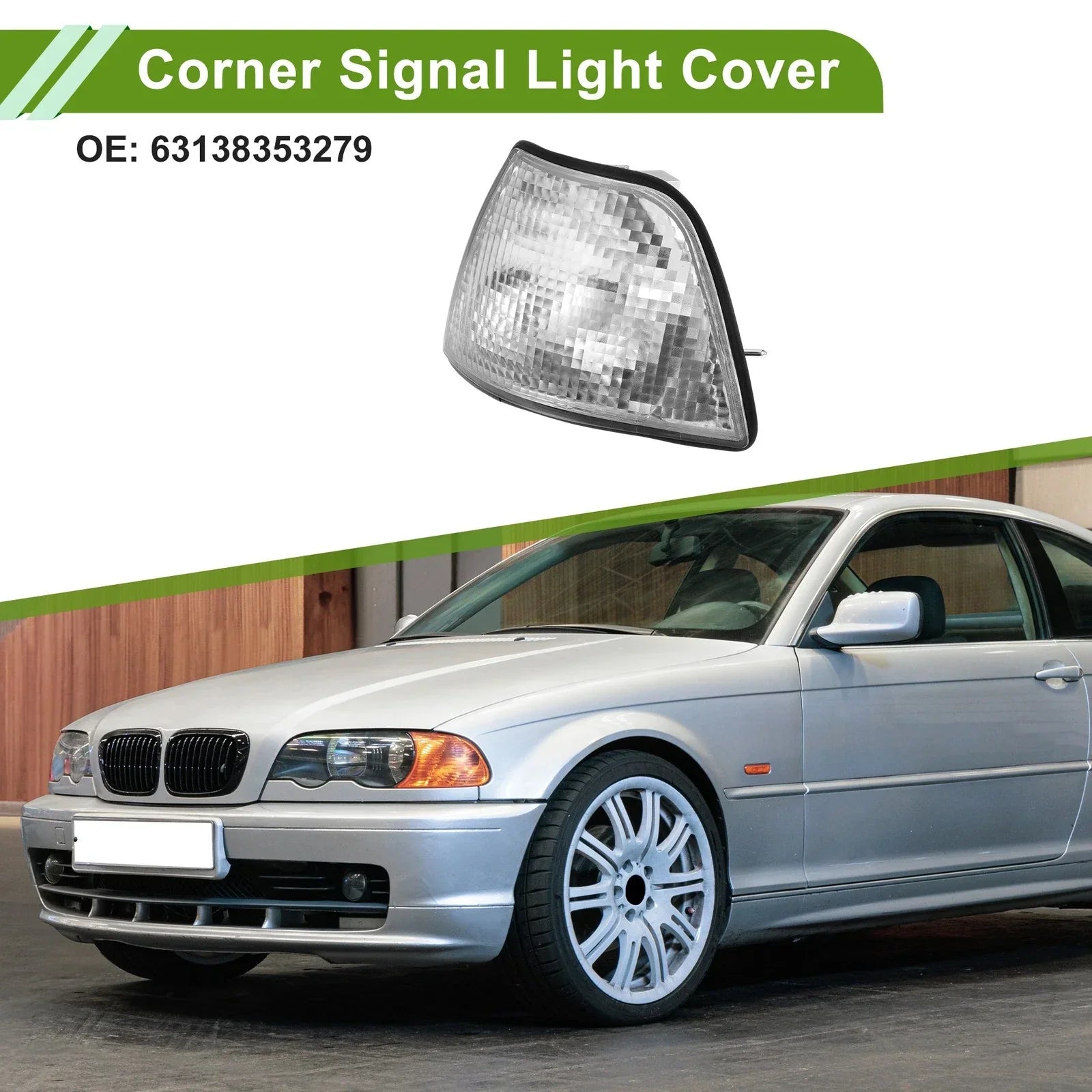 1 Pc Left Corner Signal Light Cover for BMW 3 Series Plastic