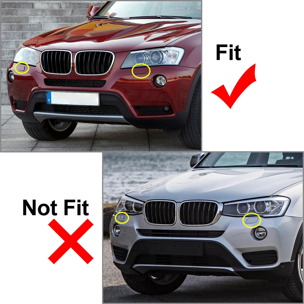 2X Headlight Washer Cap Cover for BMW X3 F25 (2010–2014)