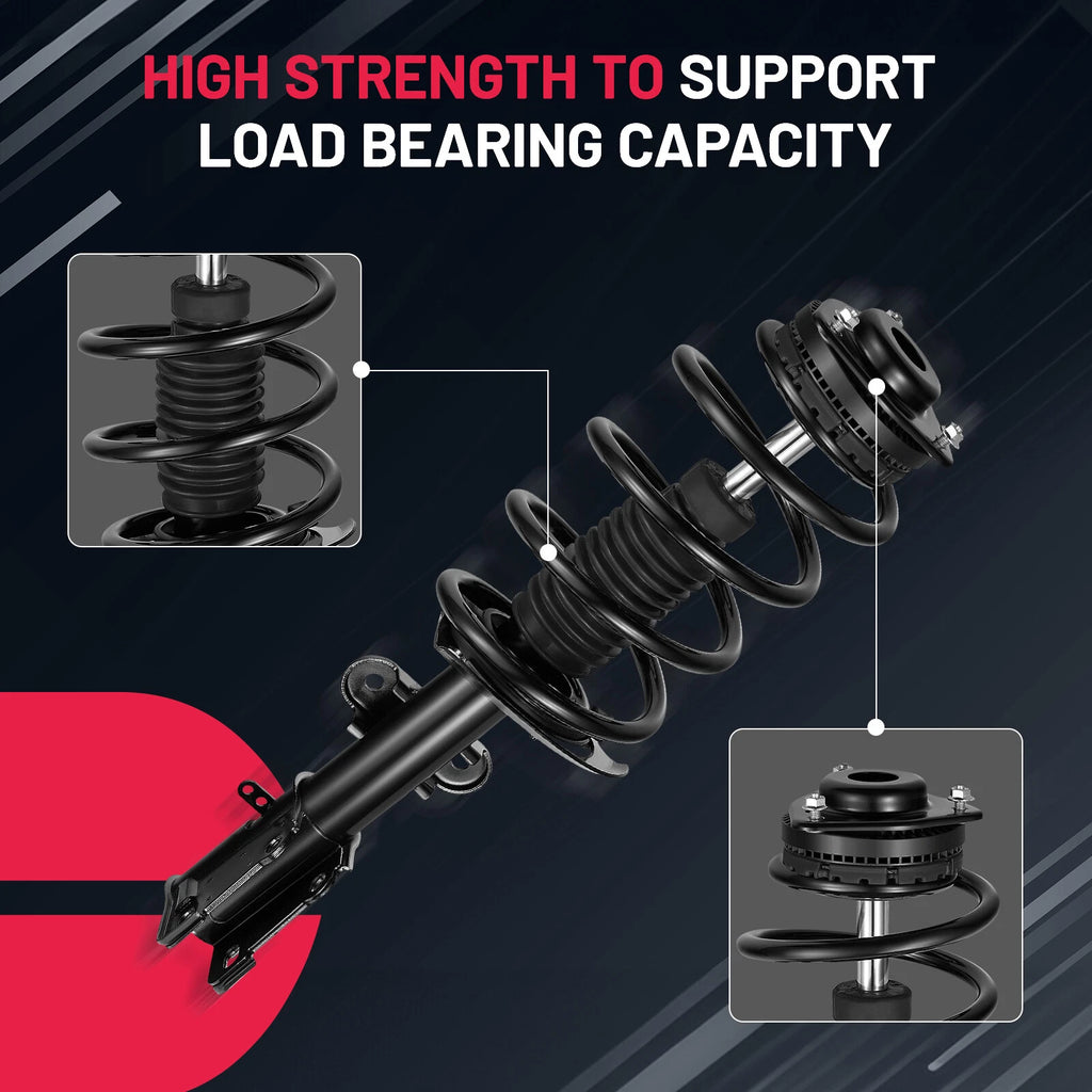 Front Struts, Rear Shock, Sway Bar for Dodge Grand Caravan & Town & Country (2008–2010)