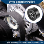 Drive Belt Idler Pulley for Hyundai Santa Fe (2007-2018) 1 x Piece