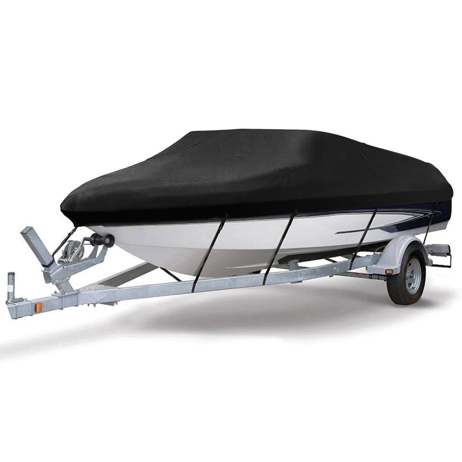 Waterproof Heavy Duty Boat Cover for V-Hull Runabouts (Trailerable)