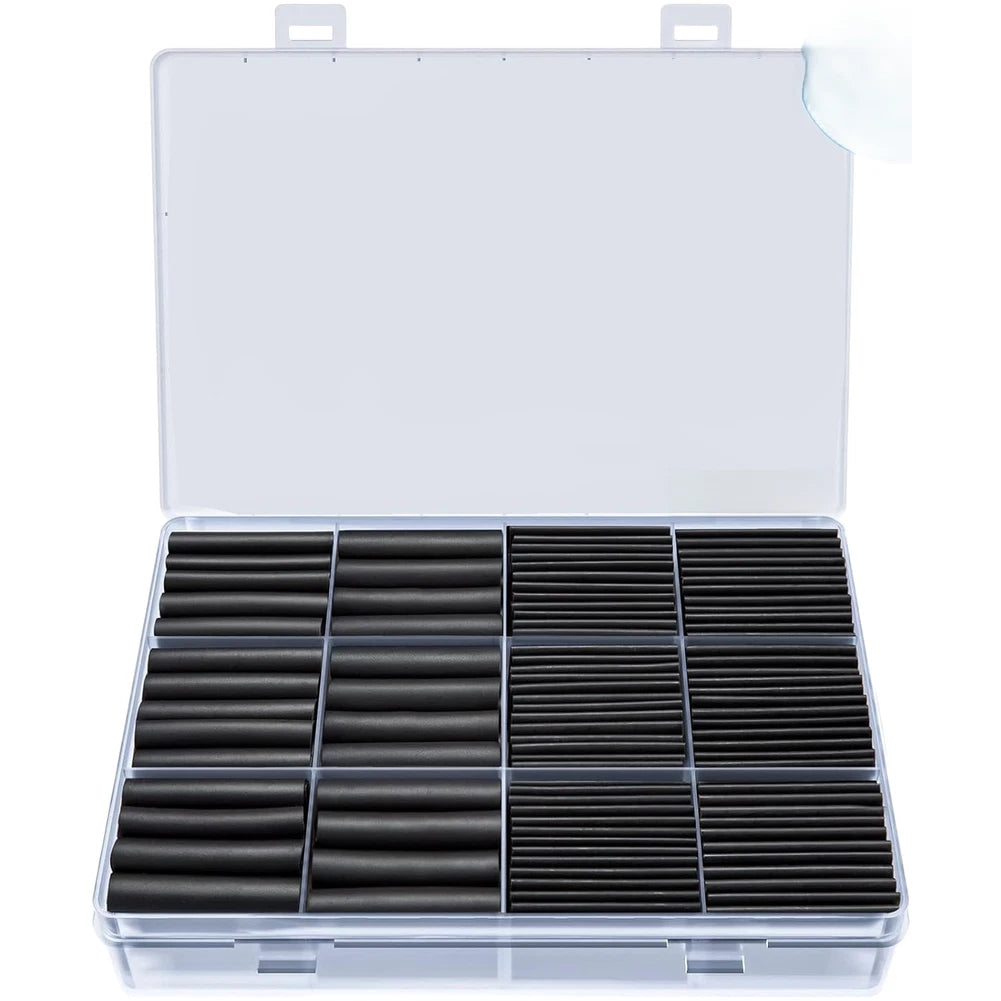 Heat Shrink Tube Kit 195 Pieces PVC 4:1 Flame Retardant Marine Grade