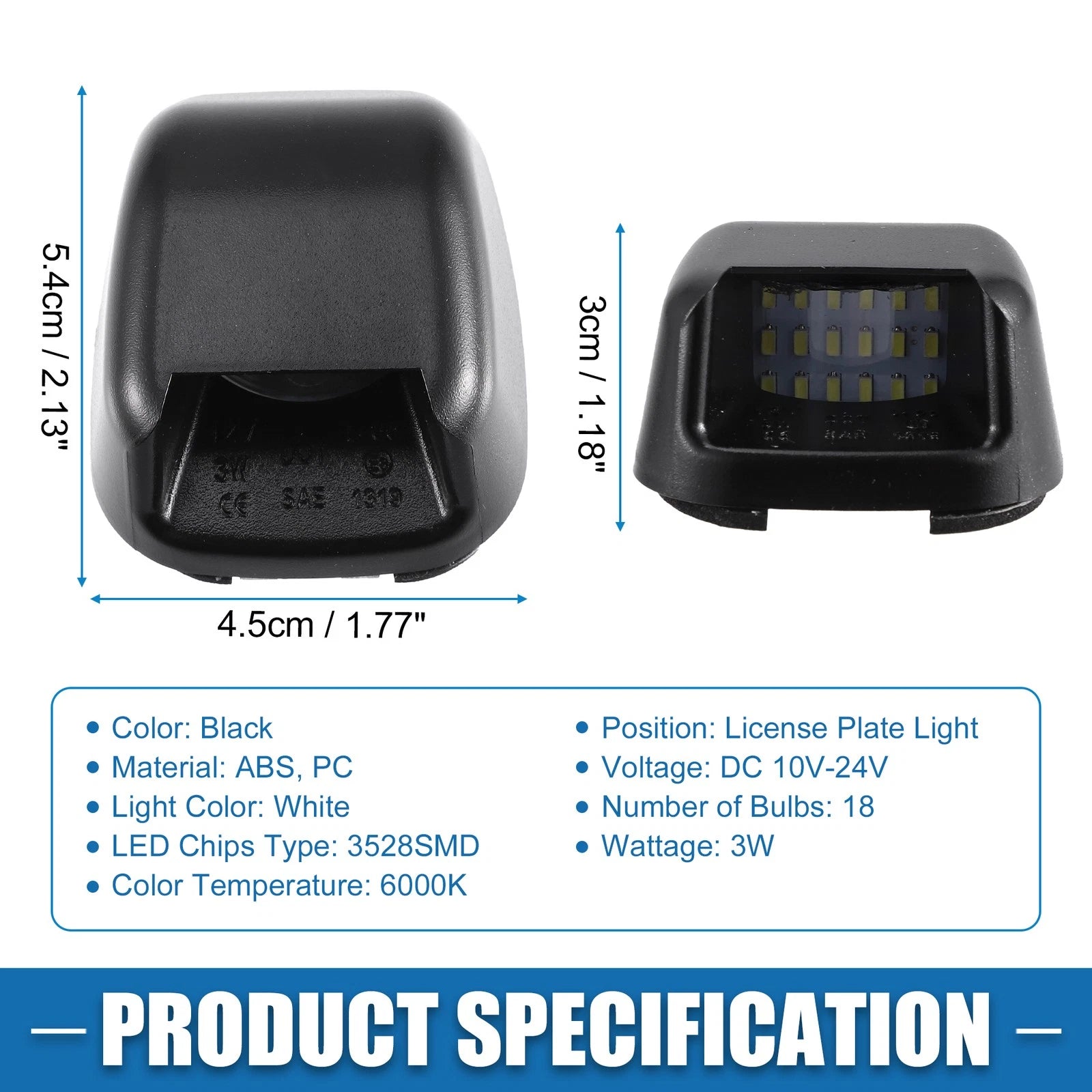 2X White LED License Plate Light 26510-ZP50A 3528SMD for Nissan Frontier (2005–2019)