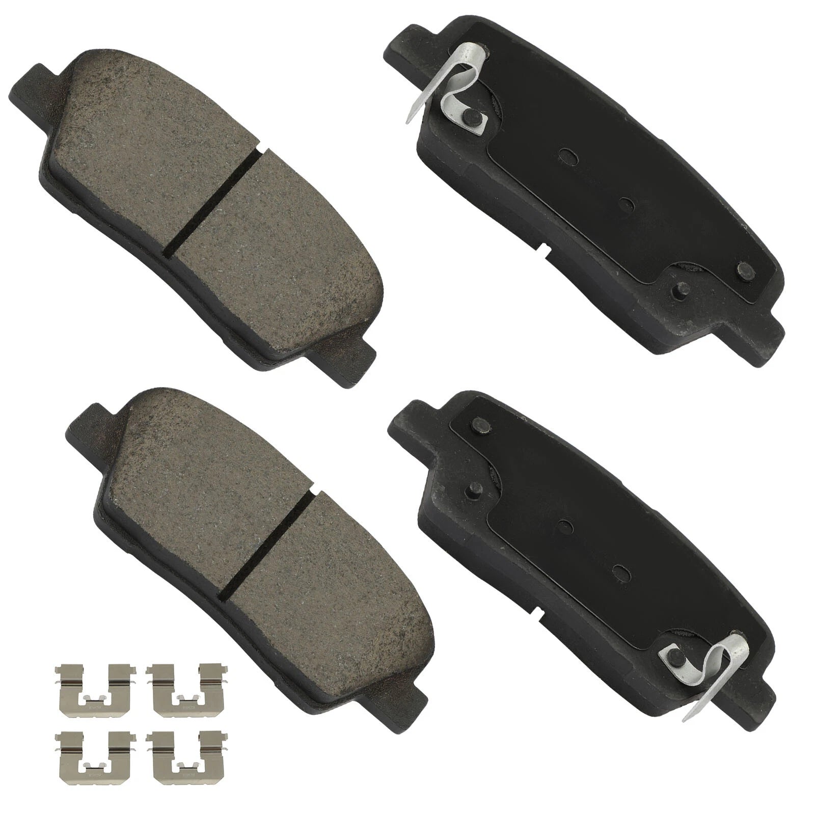 Set of 4 Rear Ceramic Brake Pads for Kia Sorento (2015–2020)