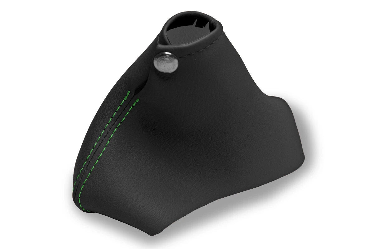 Leather Manual Shift Boot Cover for Chevrolet Cavalier (2000–2005) Green Stitch