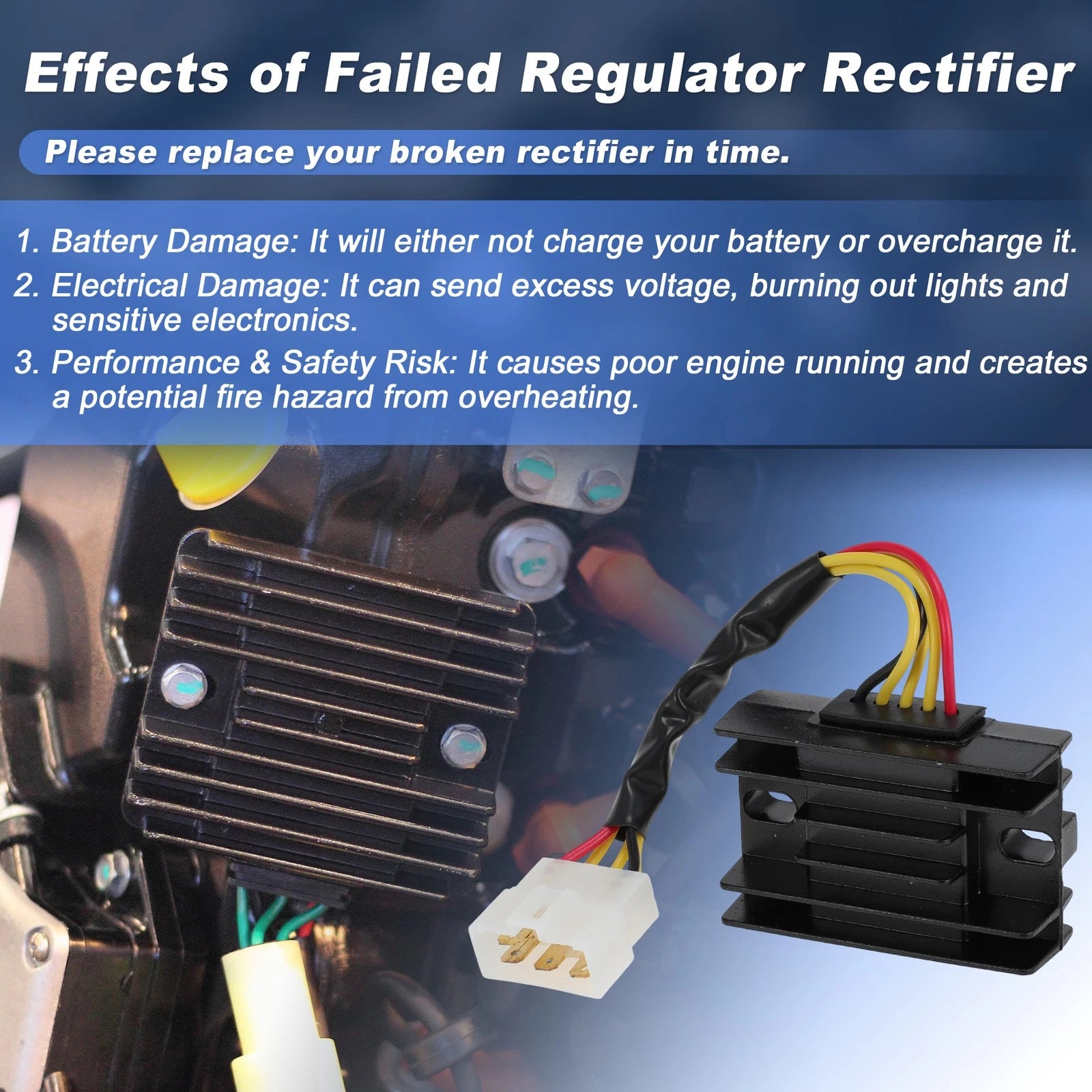 Voltage Regulator Rectifier for Suzuki LTF300F KingQuad (1999–2001) No. 3280019B00