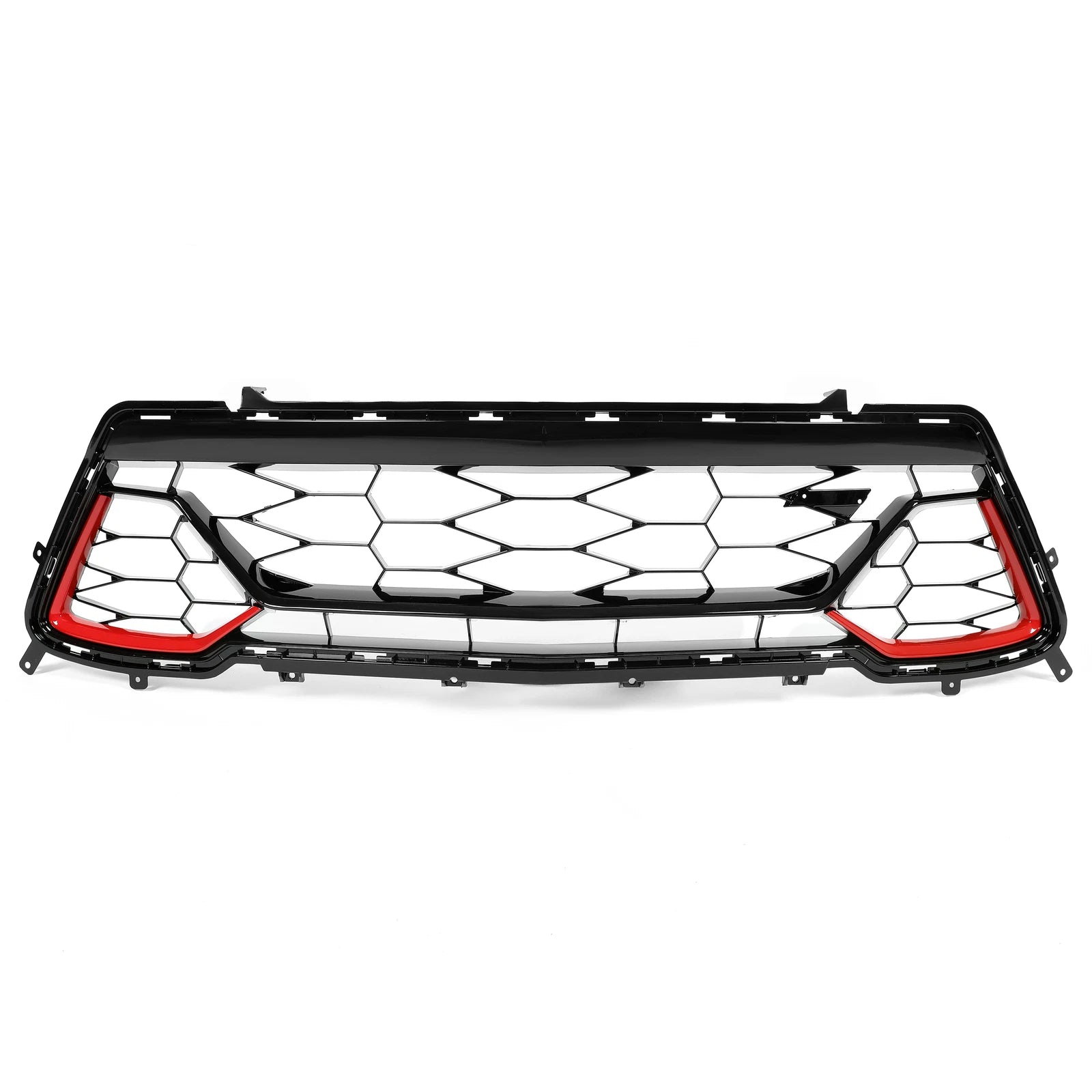 Front Lower Bumper Grille for Chevrolet Camaro SS (2016–2018) Gloss Black Red
