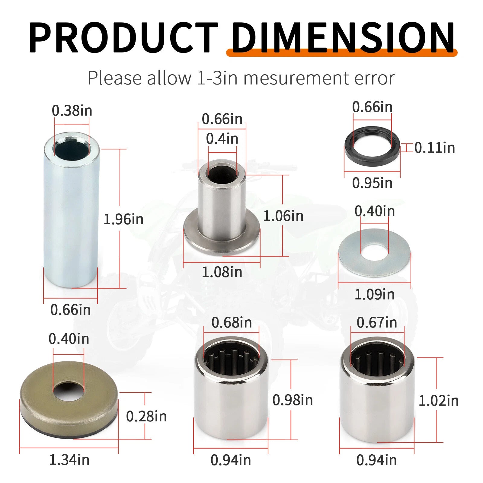Front Upper & Lower A-Arm Bushing Seal Kit for Suzuki Quadsport Z400 (2003–2014)