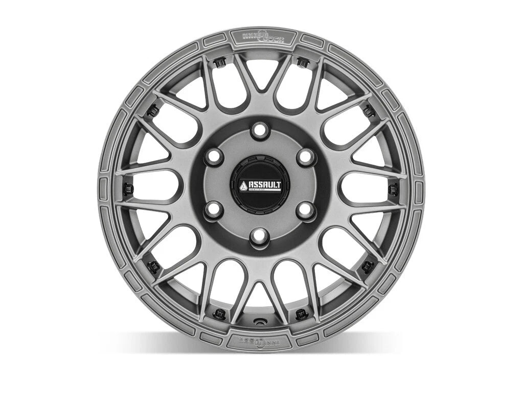 7" Matte Titanium Hellfire Wheels for Assault Industries (2015–2023)