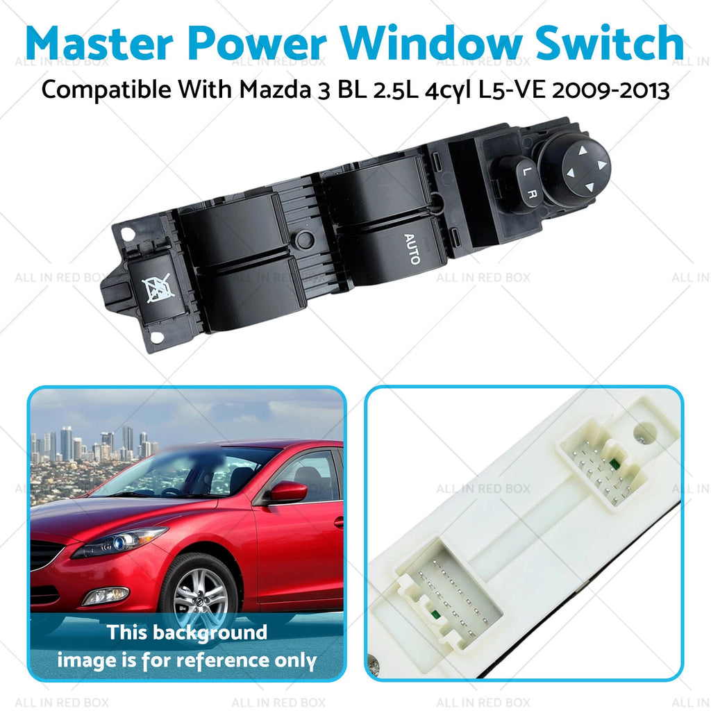 Master Power Window Switch for Mazda 3 BL (2009–2013) SBW166-350