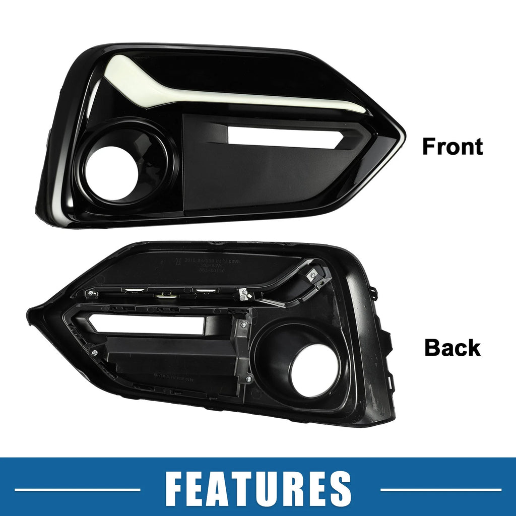 Fog Light Grille Cover Trim Pair for Honda Civic (2020–2021)