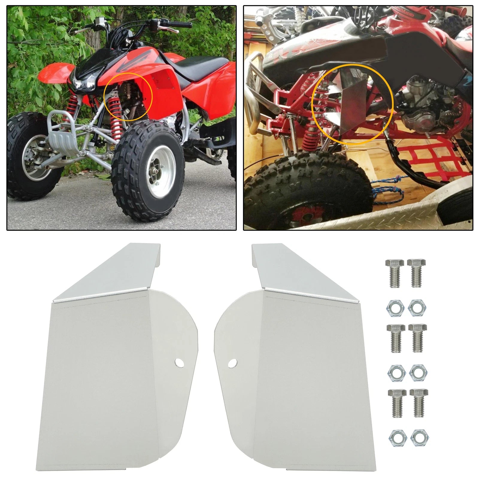 Air Engine Cooler Shrouds Scoop for Honda TRX400EX TRX400X (1993–2004)