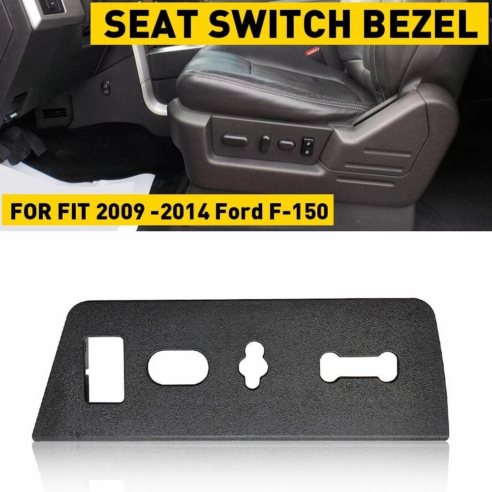 Front Driver Seat Switch Housing Trim Bezel for Ford F-150 (2009–2014) 9L3Z-14A706-MA