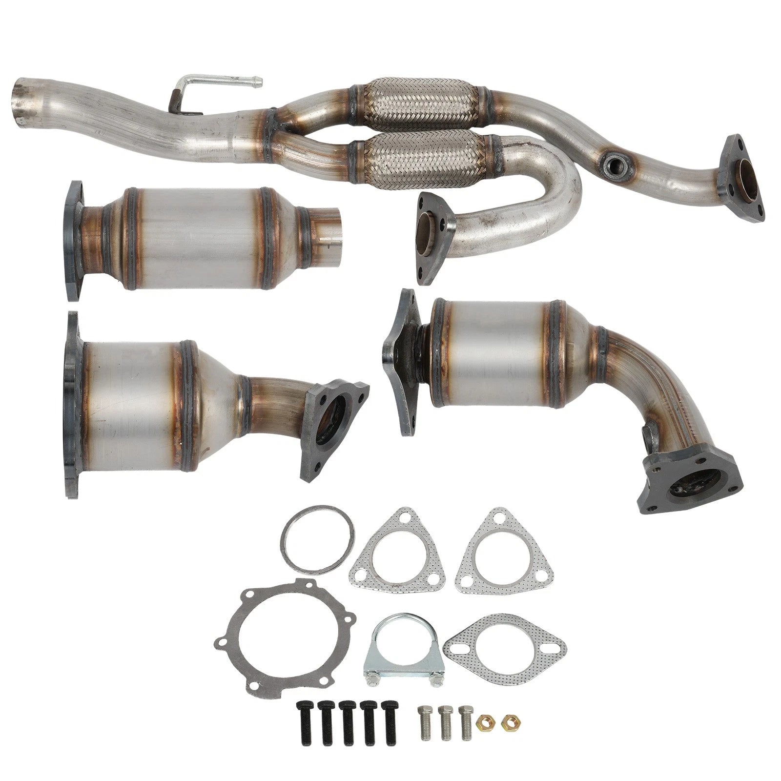 3PCS Catalytic Converter Set for Nissan Maxima 3.5L (2004–2006) & Quest (2004–2009)