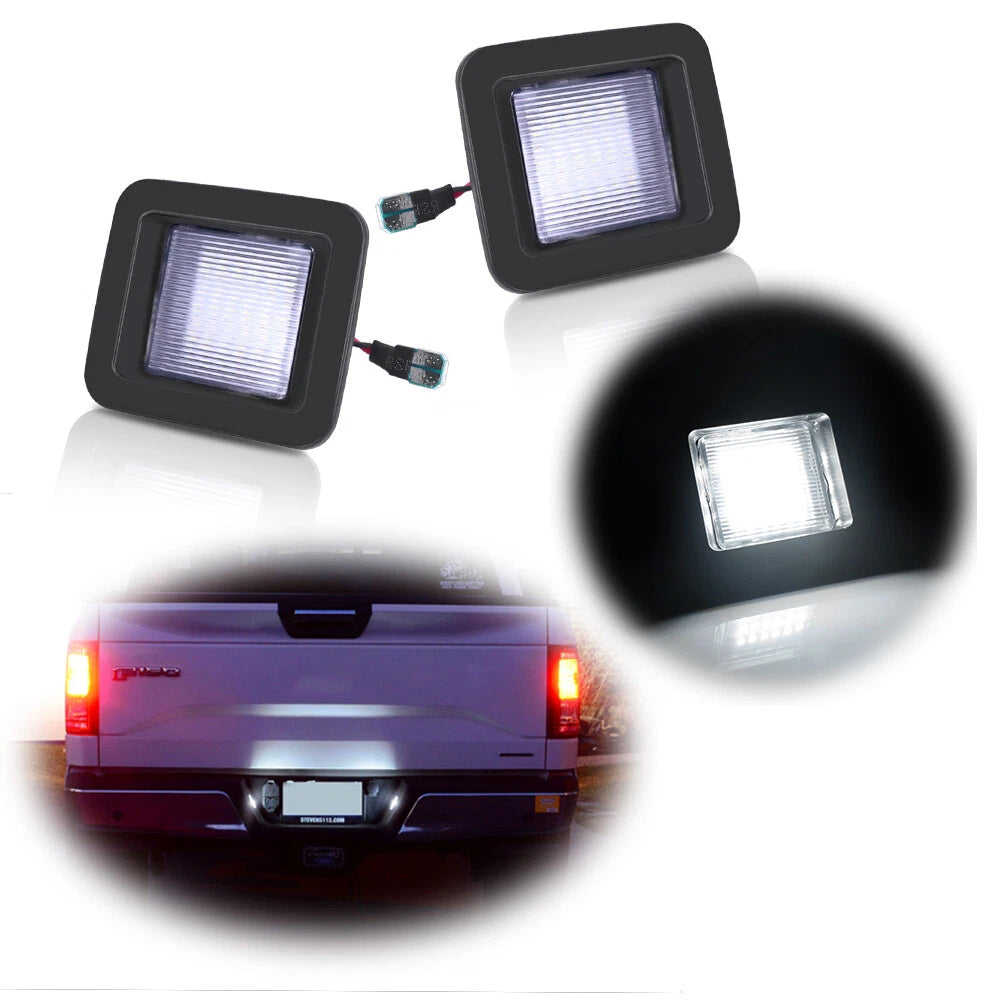 3W White LED License Plate Light Kit for Ford F-150 (2015–Present)