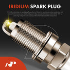 Set of 4 Ignition Coils & Iridium Platinum Spark Plugs for Nissan Altima