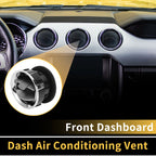 Dash AC Heater Air Vent for Ford F150 (2009–2014) Center Outlet Titanium Tone