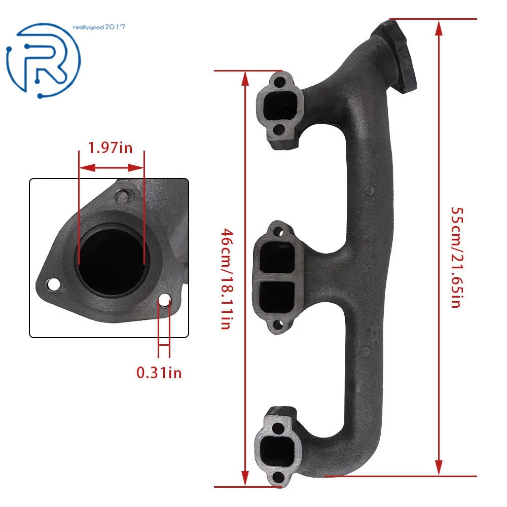 Right Exhaust Manifold w/Gasket for Chevrolet Tahoe GMC C1500 Yukon (1995–2000) 674-217