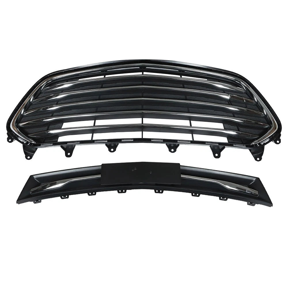 Set of 2 Front Upper and Lower Grilles for Chevrolet Trax (2017-2020)