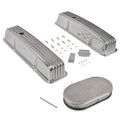 Tall Finned Valve Covers & 15" Oval Air Cleaner Kit for SBC Chevy (1958–1986)