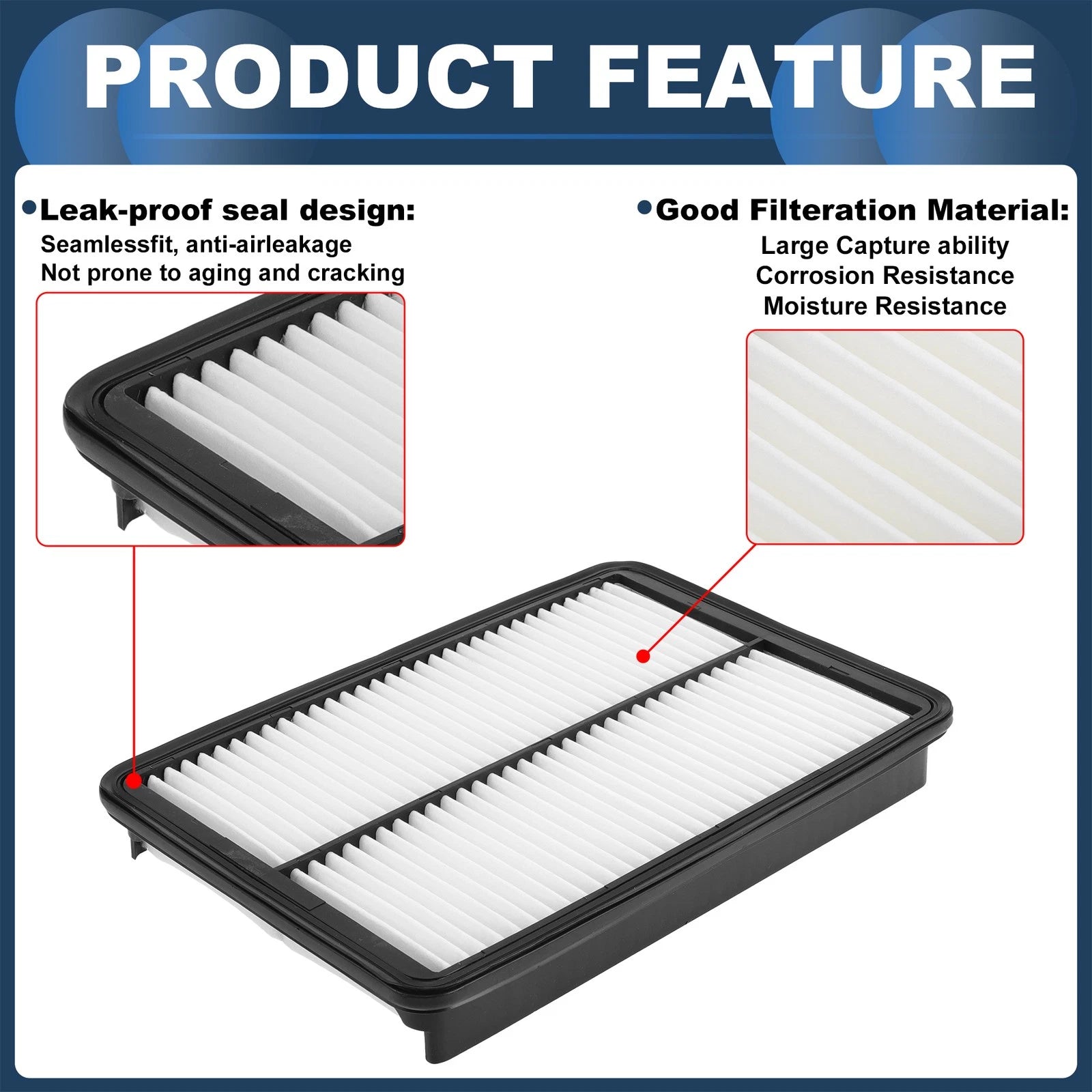 Car Engine Air Filter No. 281132W300 for Hyundai Santa Fe Sport (2013–2017)