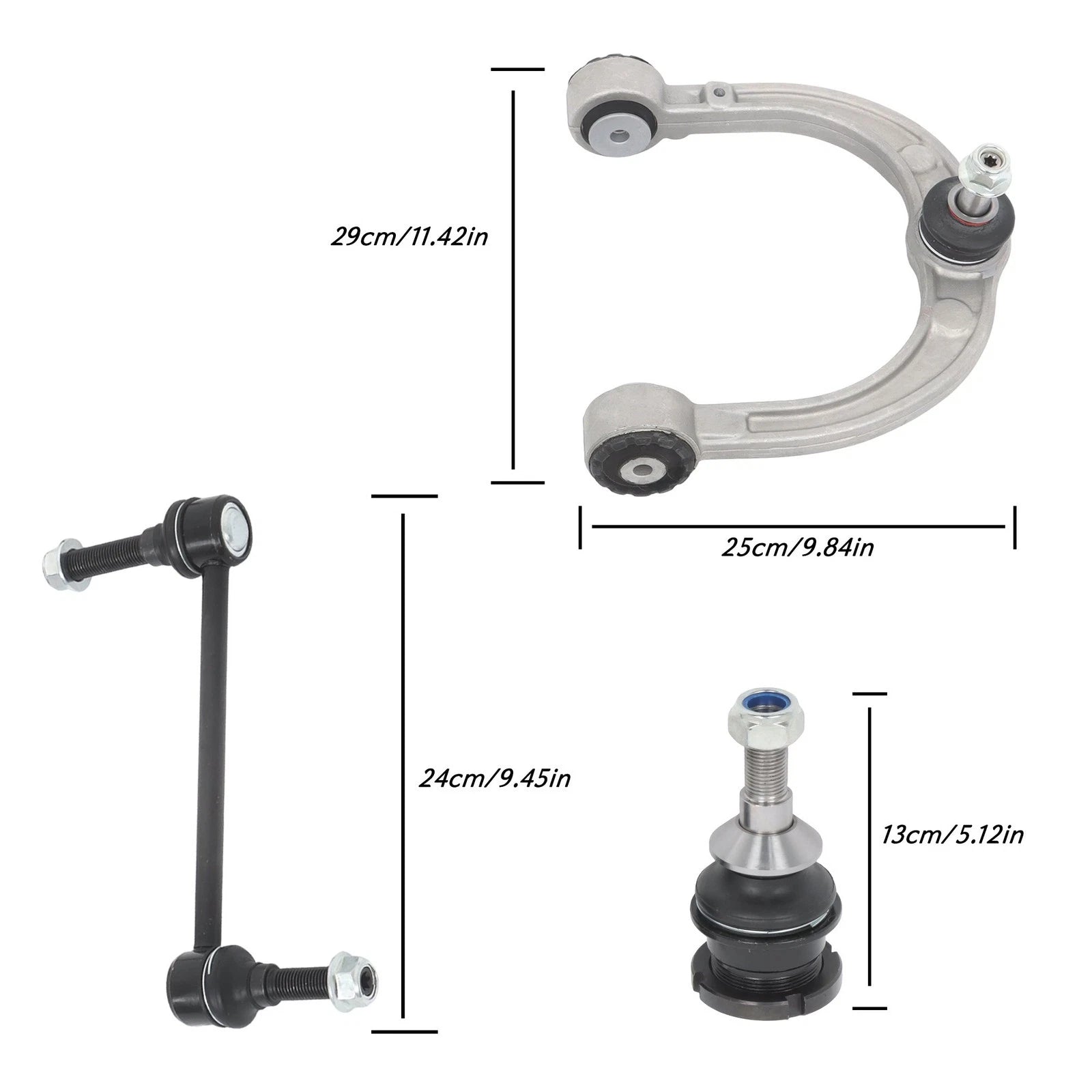 Set of 6 Front Upper Control Arms with Ball Joints for Mercedes-Benz GL450 ML350 (YYYY–YYYY)