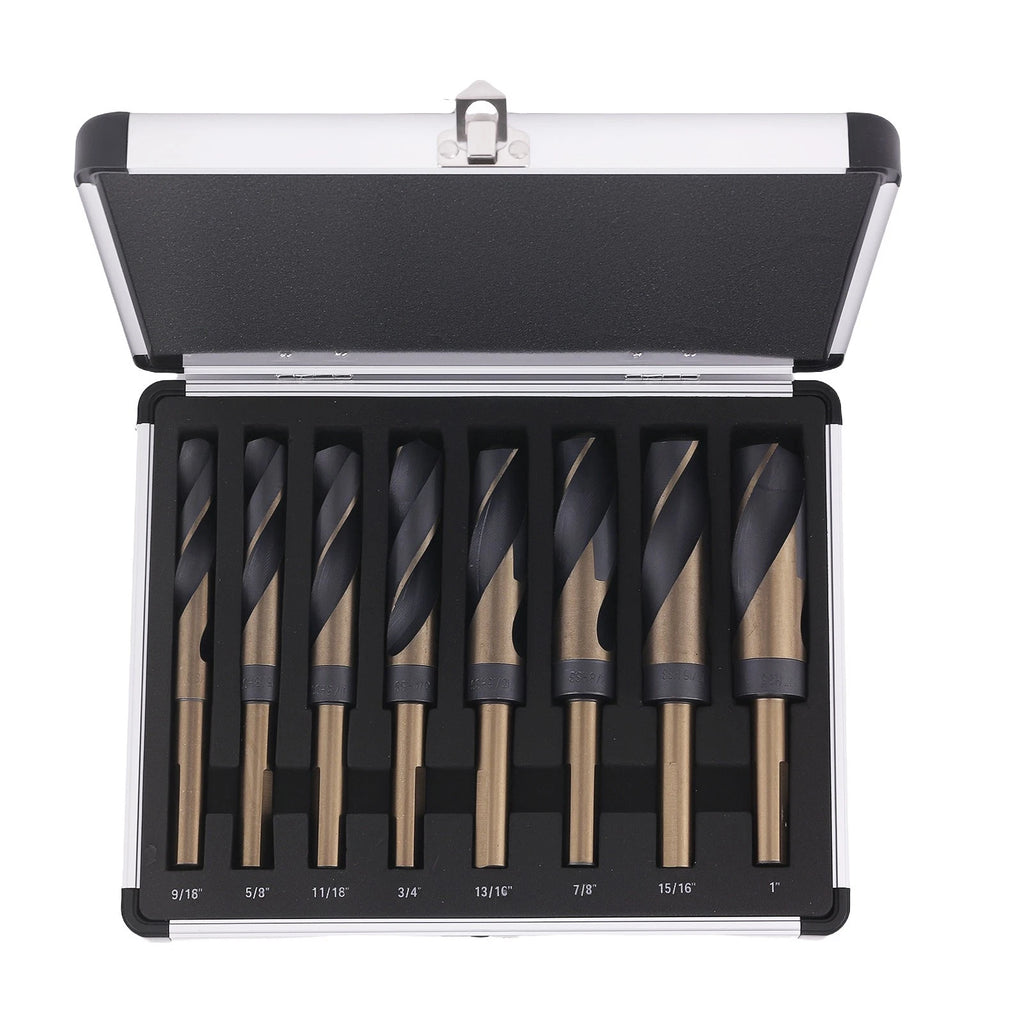 8PCS HSS Wood Drill Bits Set 9/16" - 1" with Case