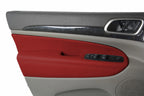 Front Insert Door Panel Cover Leather for Jeep Grand Cherokee (2011–2019) Red