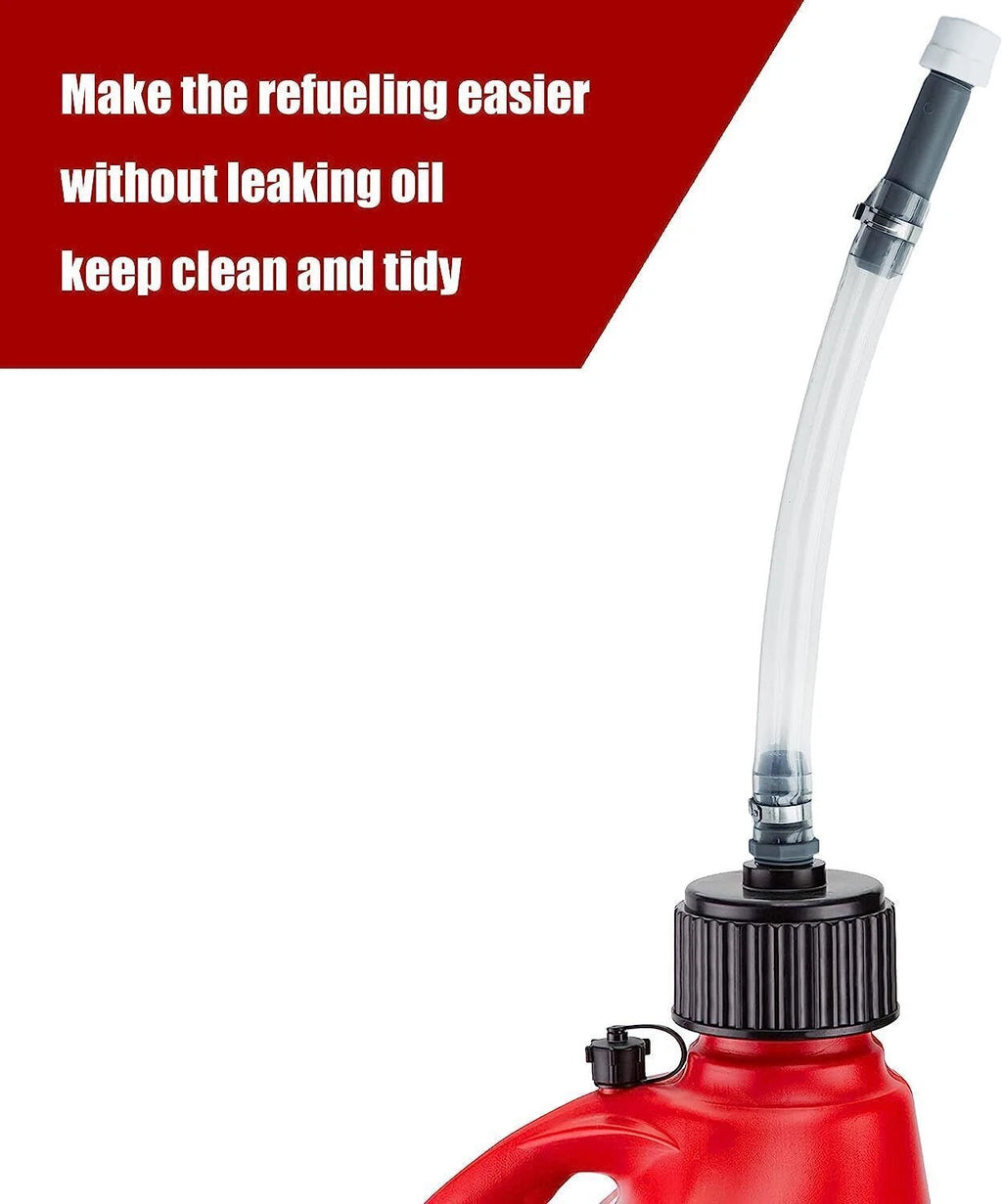 2pc Fuel Jug Gas Can with Deluxe Cap & Filler Hose for VP Racing (N/A)