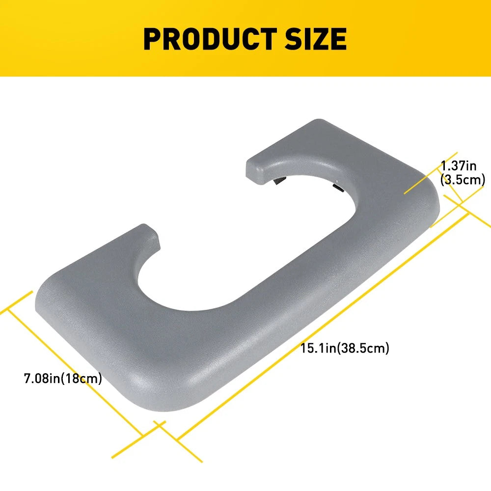 Cup Holder Pad for Ford F250 F350 F450 (1999–2010) Waterproof Gray