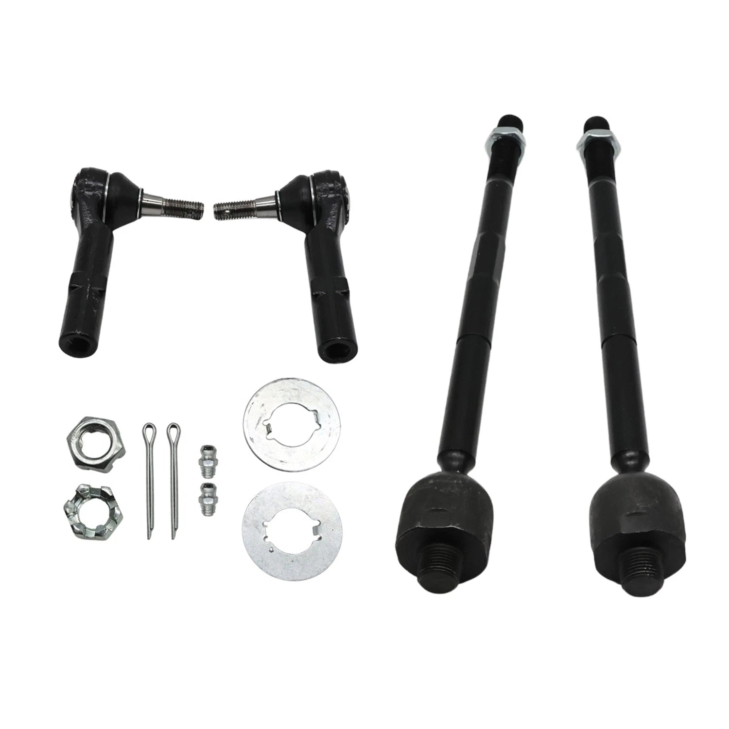 Set of 2 Front Inner Outer Tie Rods for Chevy Suburban Tahoe Silverado Sierra 1500 Yukon
