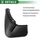 Mud Flaps Splash Guards for Ford Fiesta (2013–2018) W/ Mount Accessories