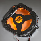 Yellow LED Chrome Engine Clutch Cover for Suzuki GSXR 600 750 1000 (2001–2005)