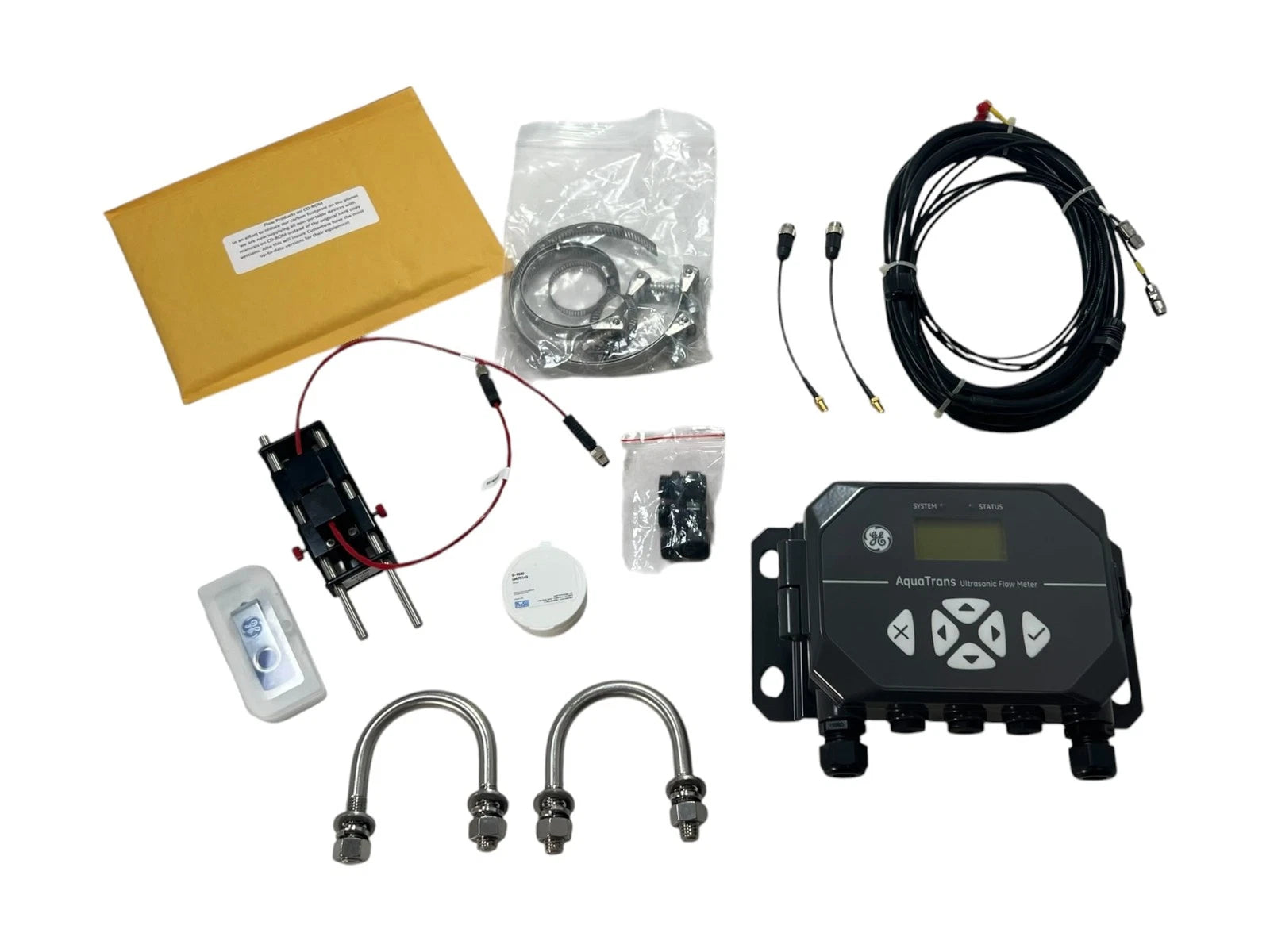 Aquatrans AT600 Ultrasonic Flow Meter Kit for Liquids w/ Software