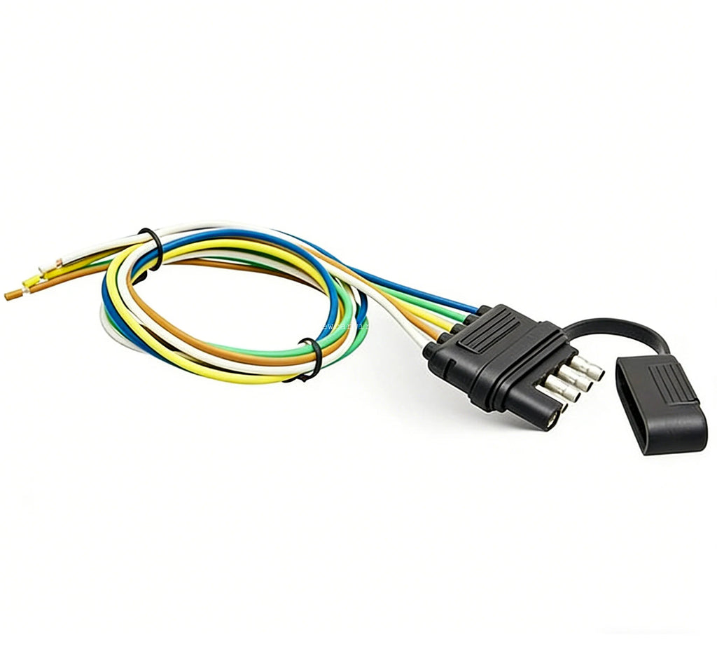 5 Way Flat Trailer Wiring Harness Male Plug for Trailer (22" Wire Lead)
