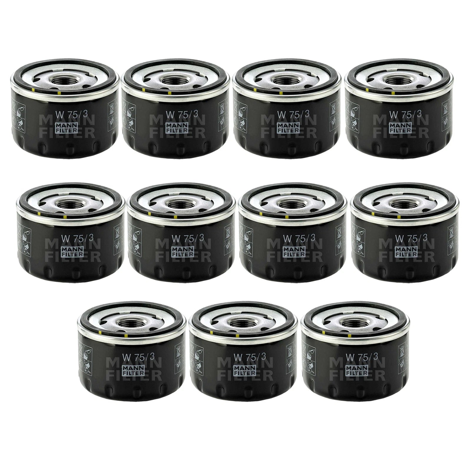 Set of 11 Engine Oil Filters W 75/3 for Ford GM Nissan Mazda Suzuki