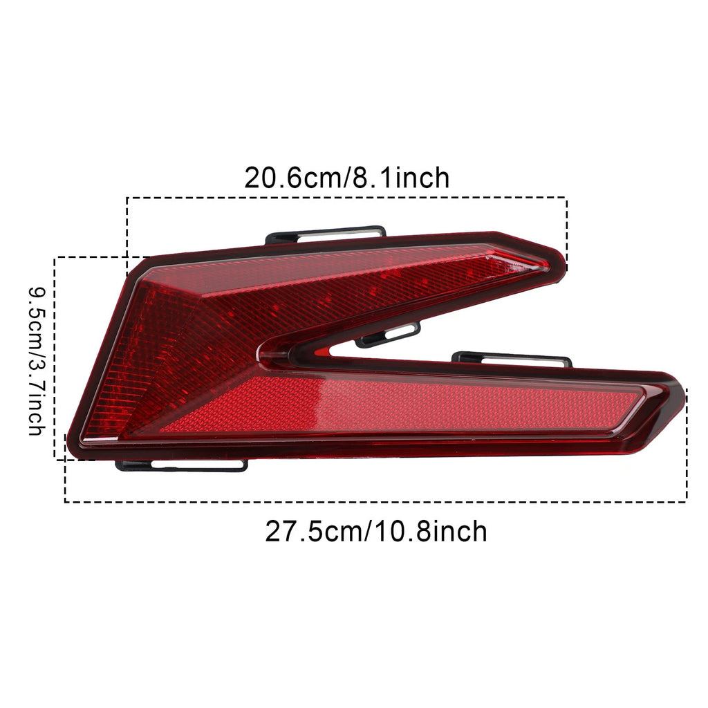 Set of 2 Red LED Brake Tail Lights for Can Am Maverick X3 Turbo (2017–2021)
