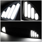Vertical Mesh LED DRL Front Upper Bumper Grille for Ford Mustang (2018–2020)