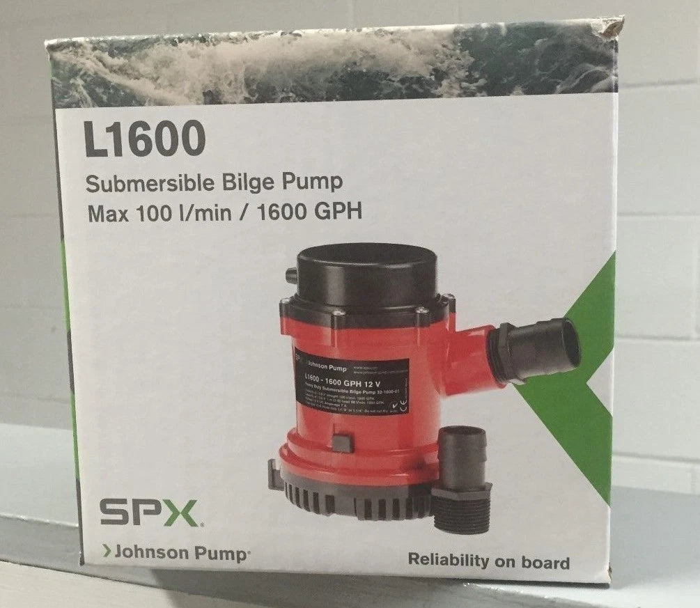 SPX Johnson Submersible Bilge Pump L1600 1600gph 24V (32-1600-02)