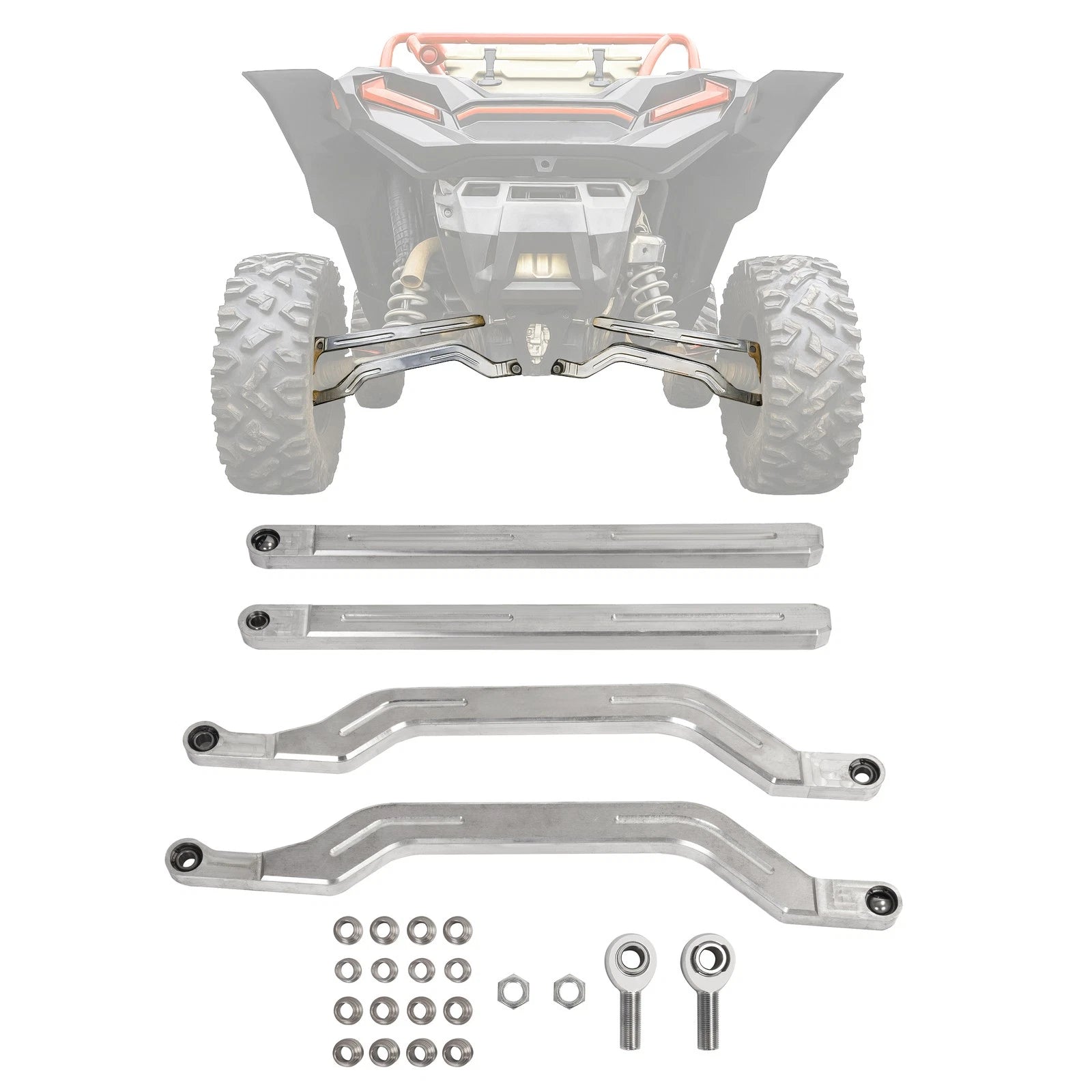 Set of 2 Rear Radius Arm Rods for Polaris RZR Turbo (2014–2023)