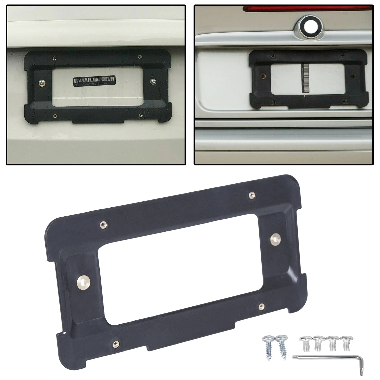 Rear License Plate Mount Frame Holder for BMW + 6 Screws
