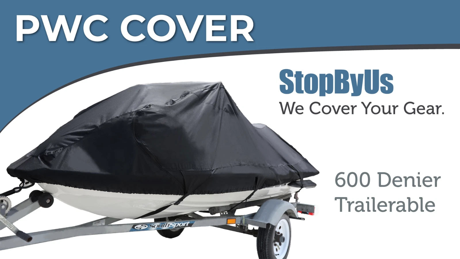 Jet Ski Cover for Sea-Doo GT GTS GTX GTI (Solution Dyed, 600D)