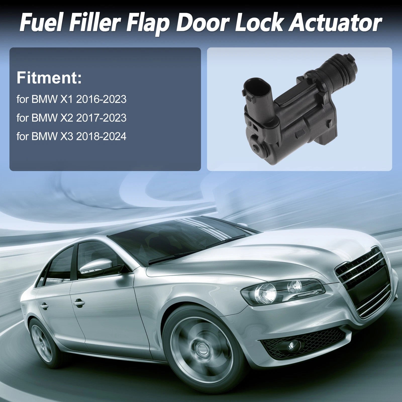 Fuel Filler Flap Door Latch Lock Actuator Motor for BMW X1 (2016–2023) 51177412594